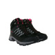 BLACK CREVICE Trekking High-Cut Waterproof Shoes Black/Pink