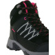 BLACK CREVICE Trekking High-Cut Waterproof Shoes Black/Pink