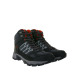 BLACK CREVICE Trekking High-Cut Waterproof Shoes Black/Red