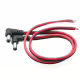 Букса захранваща DC, мъжка, ъглова, 5.5x2.1mm с кабел 18AWG