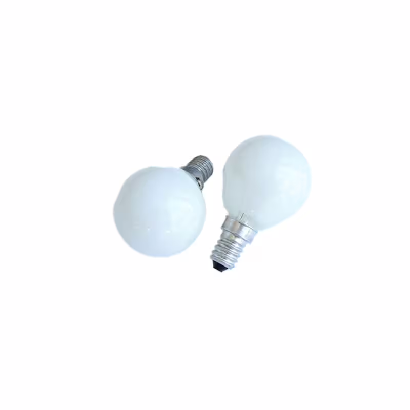 Лампа сфера, мини, бяла, цокъл E14, 220V, 40W