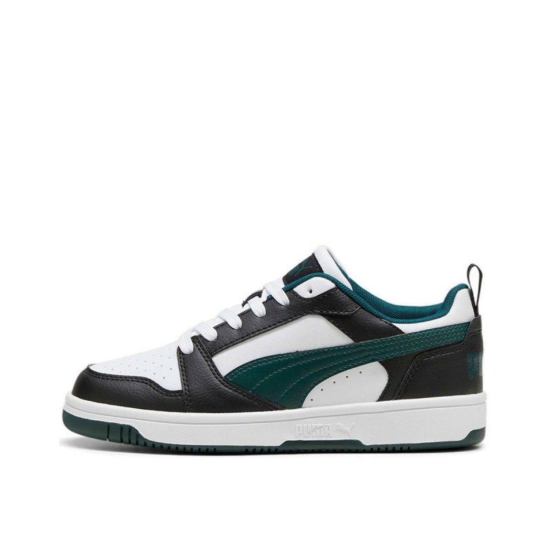 PUMA Rebound V6 Lo Shoes White/Black/Green