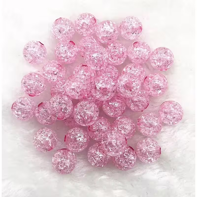 Кръгли мъниста, 12 мм, 20 бр, акрилни