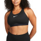 NIKE Dri-FIT Swoosh High-Support Unpadded Bra Black