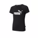 PUMA Ess Logo Kids Tee Black