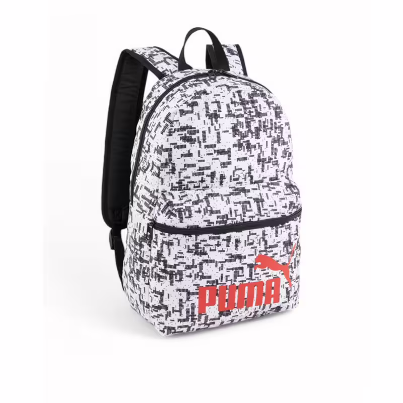 PUMA Phase All Over Printed Backpack White/Black