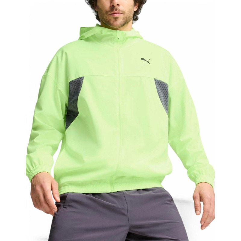 PUMA Fit Woven Full-Zip Training Jacket Green