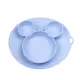 Силиконова чиния за хранене на бебета 7+ месеца, противохлъзгаща чиния, различни цветове