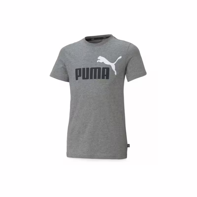 PUMA Essentials+ Two-Tone Logo Tee Grey