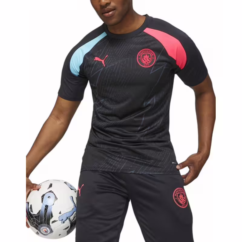 PUMA x Manchester City Prematch Jersey Tee Black