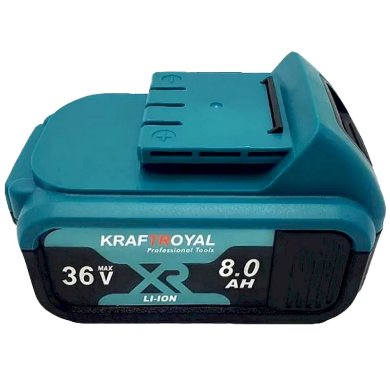 Акумулаторна батерия Kraft Royal, съвместима с резачка, презареждаема, 36VDC, 8Ah, Li-ion, син