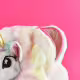 3D детска раничка за момиче "White Unicorn", 30 см