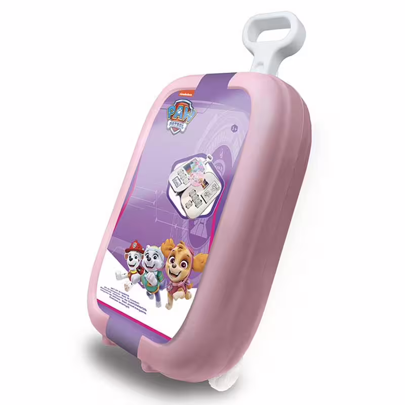 Детски комплект за рисуване "Пес Патрул" в куфарче на колелца - за момиче
