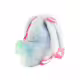 Плюшена раничка за момиче "Цветен еднорог", 32 см