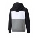 PUMA Essentials+ Colorblock Fleece Hoodie Grey/Black