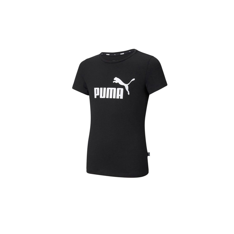 PUMA Ess Logo Kids Tee Black
