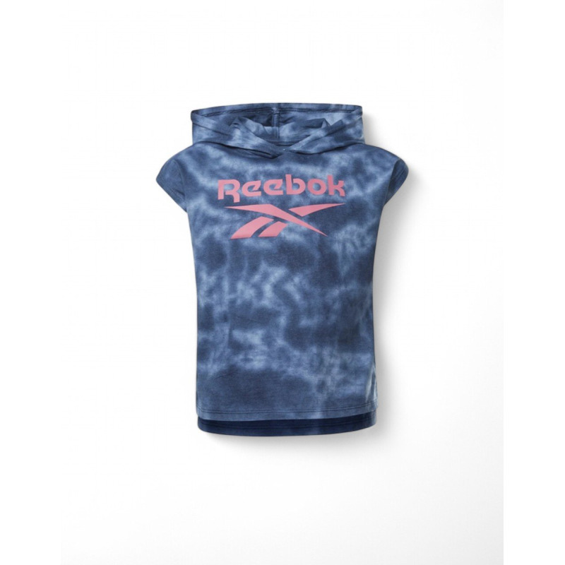 REEBOK Tie-Dye Hooded Tee Blue