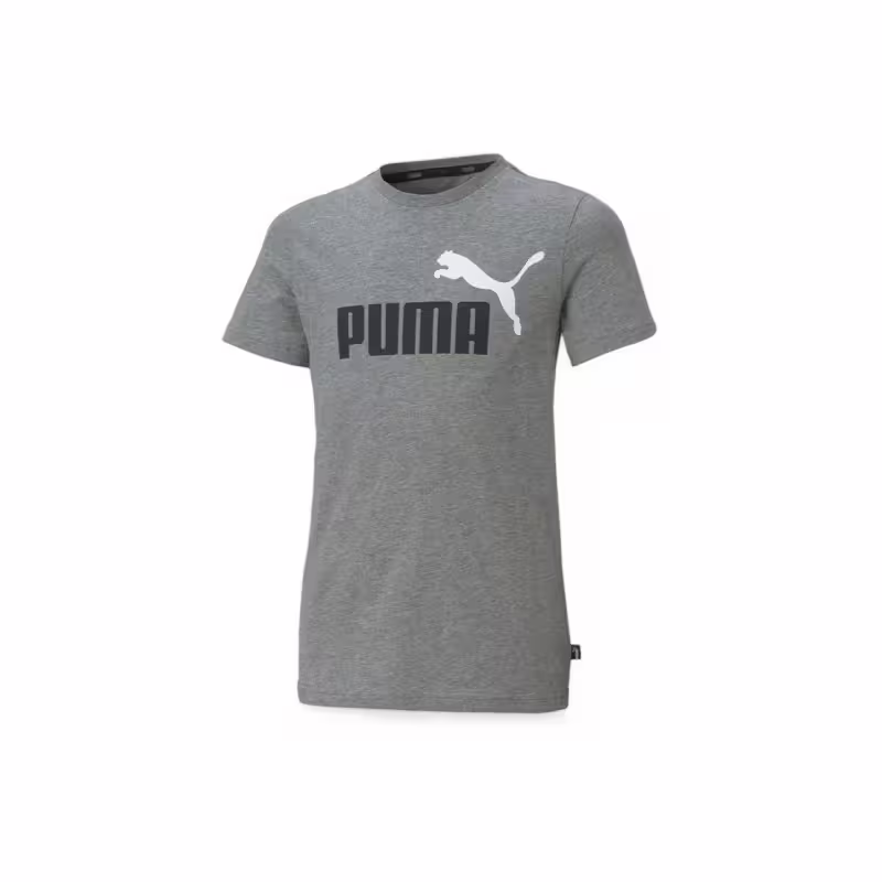 PUMA Essentials+ Two-Tone Logo Tee Grey