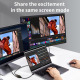 HDMI сплитер адаптер, CIMUTO, 1 HDMI мъжки към 2 HDMI женски порта, позлатени щепсели