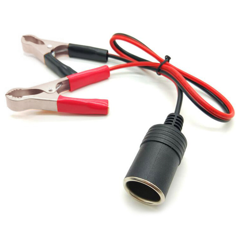 Автомобилна букса/гнездо за запалка(ж) с щипки крокодил,12V/24V, 40см