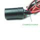 Автомобилна букса/гнездо за запалка(ж) с щипки крокодил,12V/24V, 40см