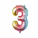 Фолиев балон, 80 см, цифра, тематичен рожден ден, декорация