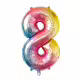 Фолиев балон, 80 см, цифра, тематичен рожден ден, декорация