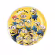 Парти чинии Миньони 22,5 см &ndash; 10 бр, картонени чинии за детски рожден ден