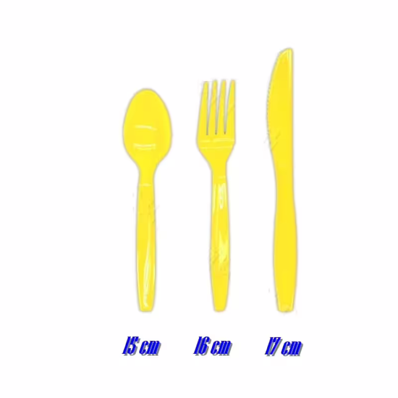 Пластмасови прибори за хранене, декорация за парти, рожден ден, комплект