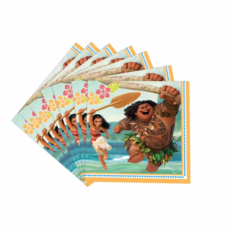 Парти салфетки "Смелата Ваяна (Moana)", 20 бр пакет, декорация за парти, рожден ден