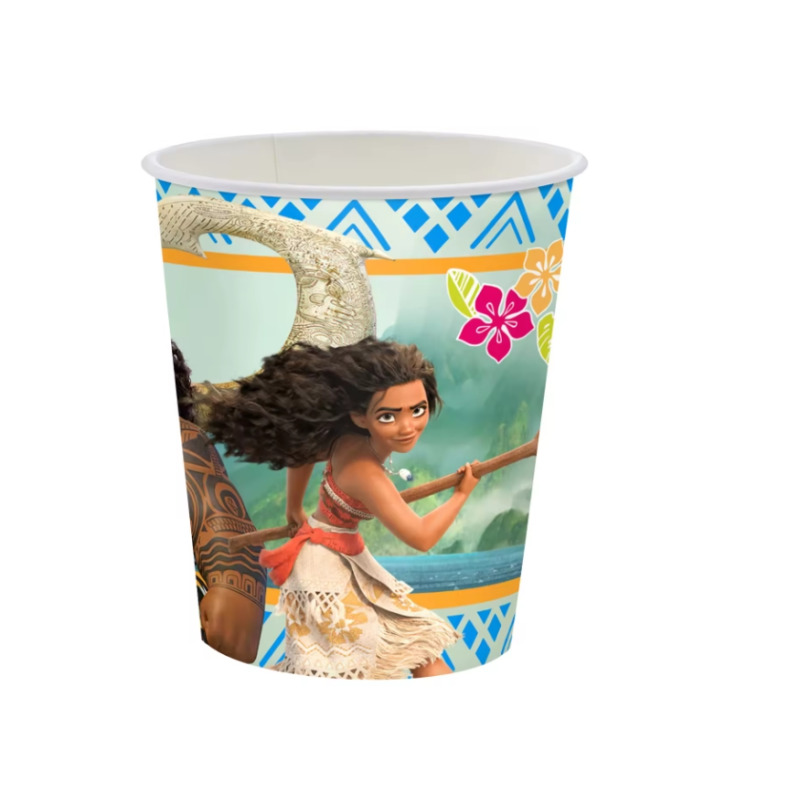 Парти чаши "Смелата Ваяна (Moana)", 10 бр комплект, декорация за парти, рожден ден