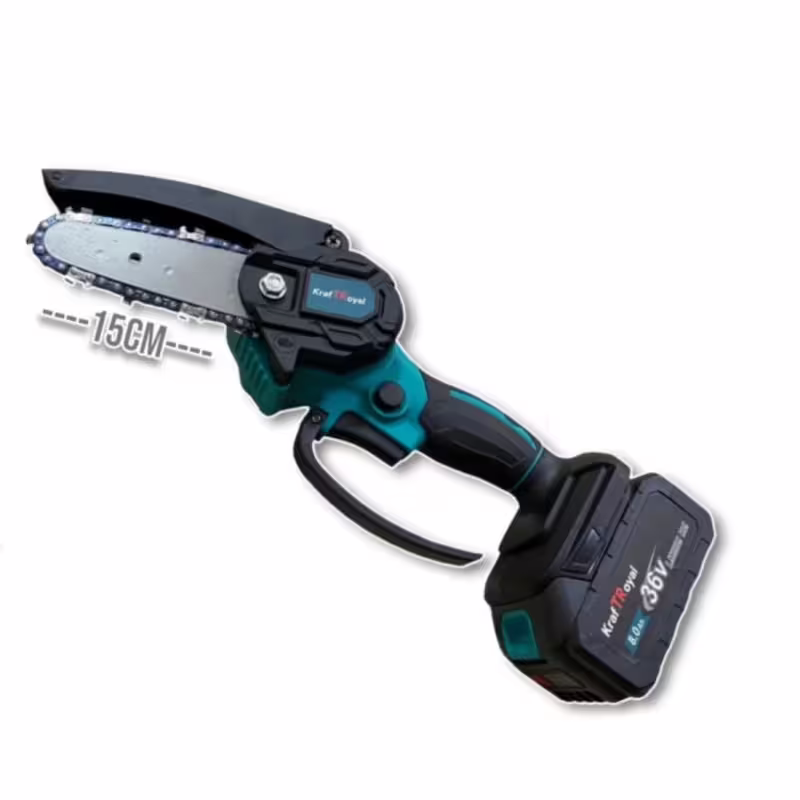Верижен трион Kraft Royal, резачка, акумулаторен, зелен, 36VDC, 8Ah, 150mm, к-т