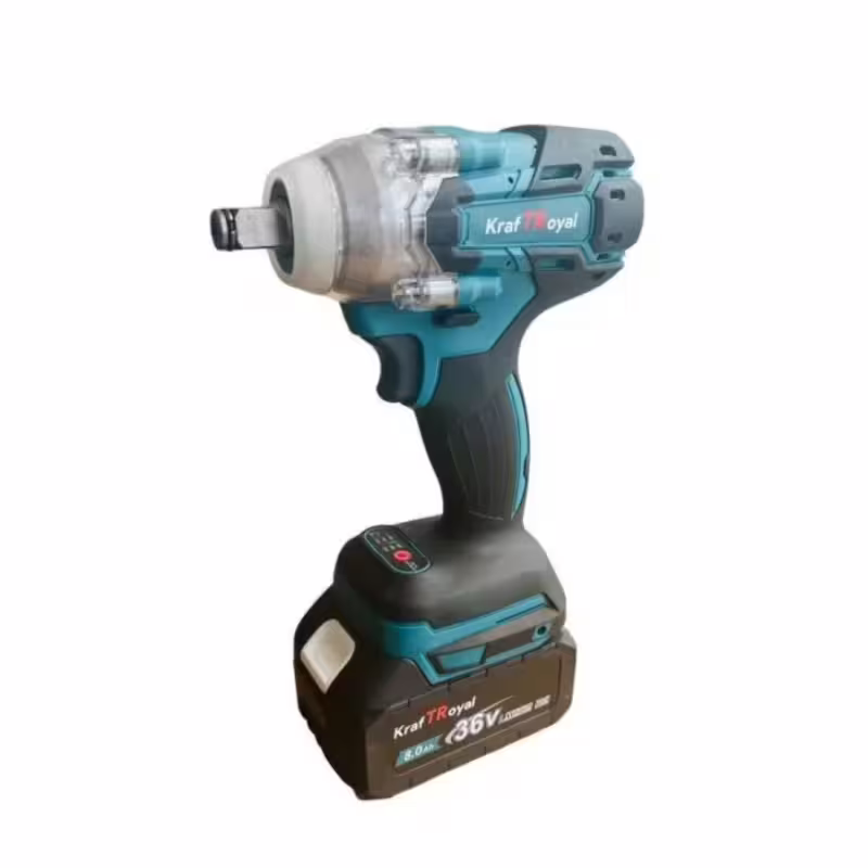 Гайковерт Kraft Royal, импакт, акумулаторен, ударен, 25 части, зелен, 36VDC, 8Ah, 850Nm, к-т