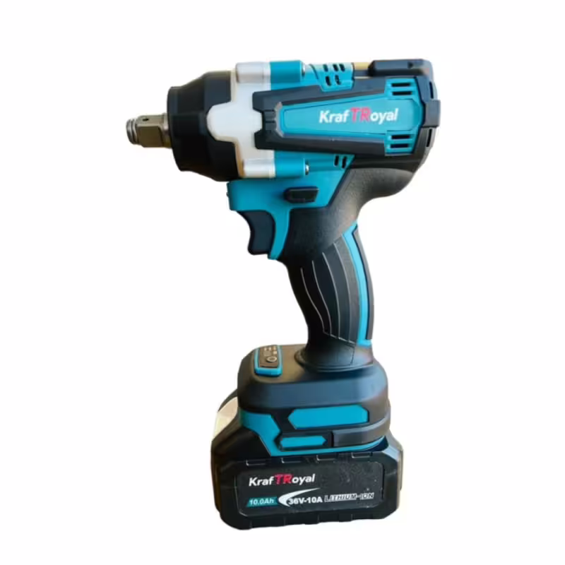 Гайковерт Kraft Royal, импакт, акумулаторен, ударен, зелен, 36VDC, 10Ah, 850Nm, к-т