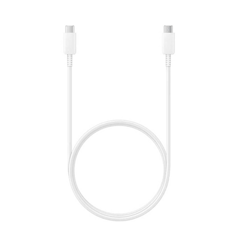 Кабел Type-C, съвместимо с Apple, iPhone, бързо зареждане, силиконов, бял, 1m, 3A, 60W