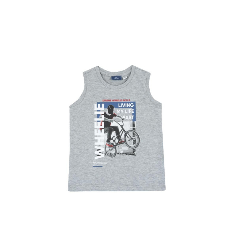 CHICCO Boys Wheelie Tank Light Grey