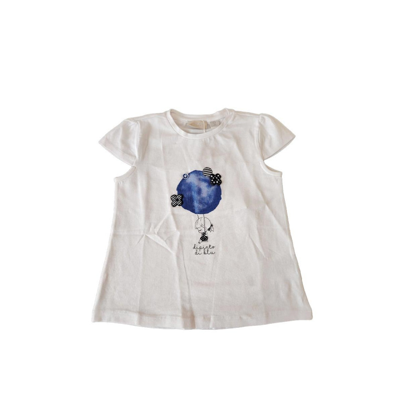 CHICCO Girls Tee White/Blue