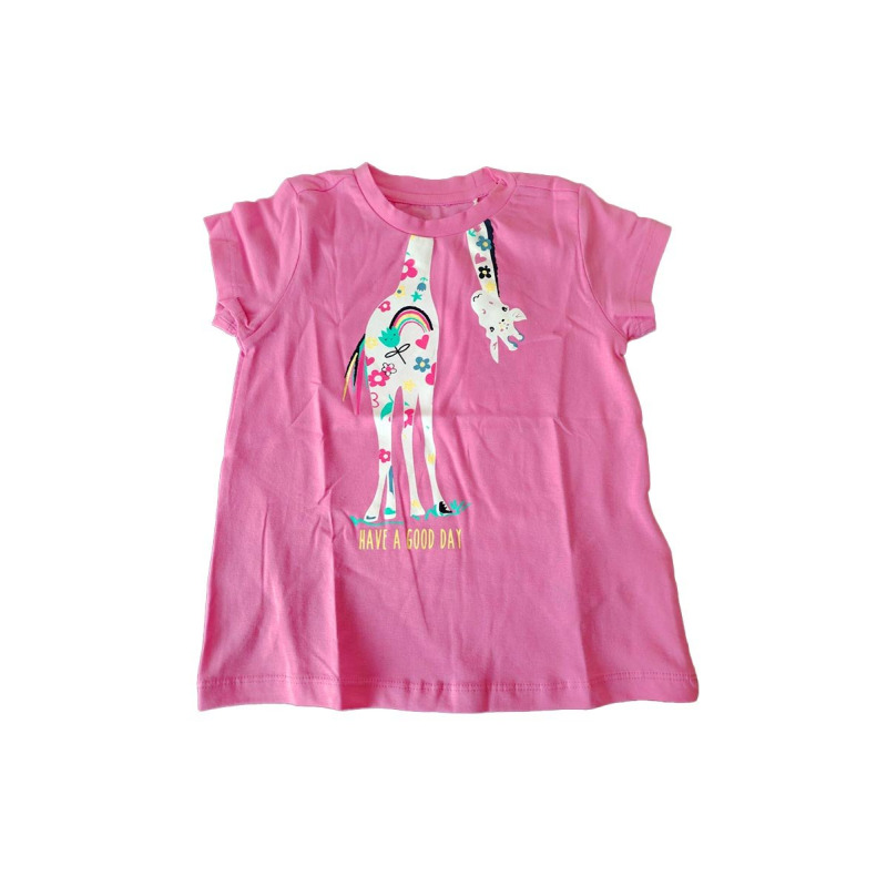 CHICCO Girls Giraffe Tee Dark Pink