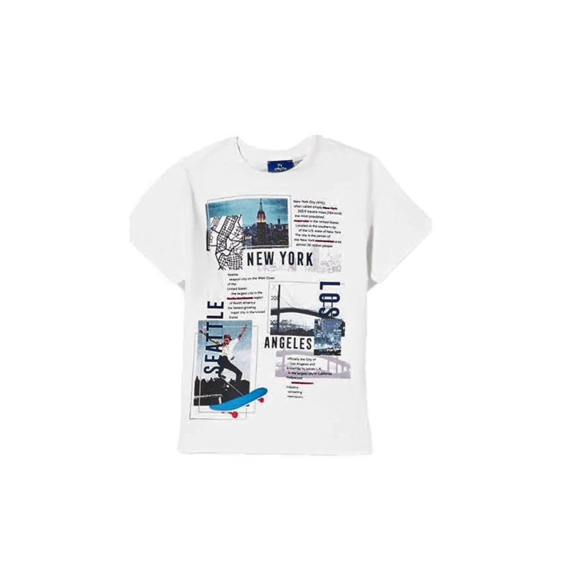 CHICCO Boys New York Tee White/Blue