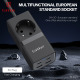 Удължител Earldom ES-SC21, 1 гнездо, CEE 7/3, 2 х USB F, 2 x USB-C, 1м., Черен - 40521
