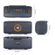 Тонколона Kisonli K2, Bluetooth, USB, SD, FM, Сив - 22292