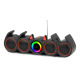 Тонколона Kisonli LED-918, Bluetooth, USB, SD, RGB, AUX, FM, Черен - 22317