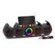 Тонколона Kisonli LED-918, Bluetooth, USB, SD, RGB, AUX, FM, Черен - 22317