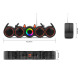 Тонколона Kisonli LED-918, Bluetooth, USB, SD, RGB, AUX, FM, Черен - 22317