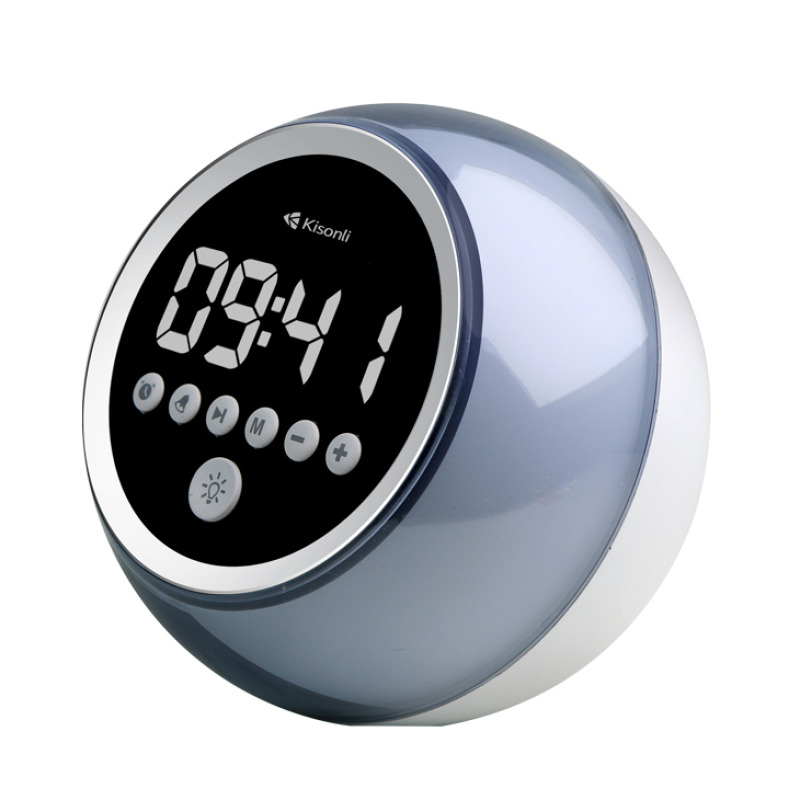 Тонколона Kisonli Q6C, Bluetooth, SD, FM, RGB, Бял - 22283