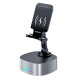 Тонколона със стойка за телефон Kisonli M5, Bluetooth, Безжично зареждане, FM, AUX, RGB, Различни цветове - 22275