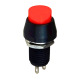 Бутон PBS-11B, незадържащ, червен, НО, 220VAC, 2A, Ф12mm, SPST
