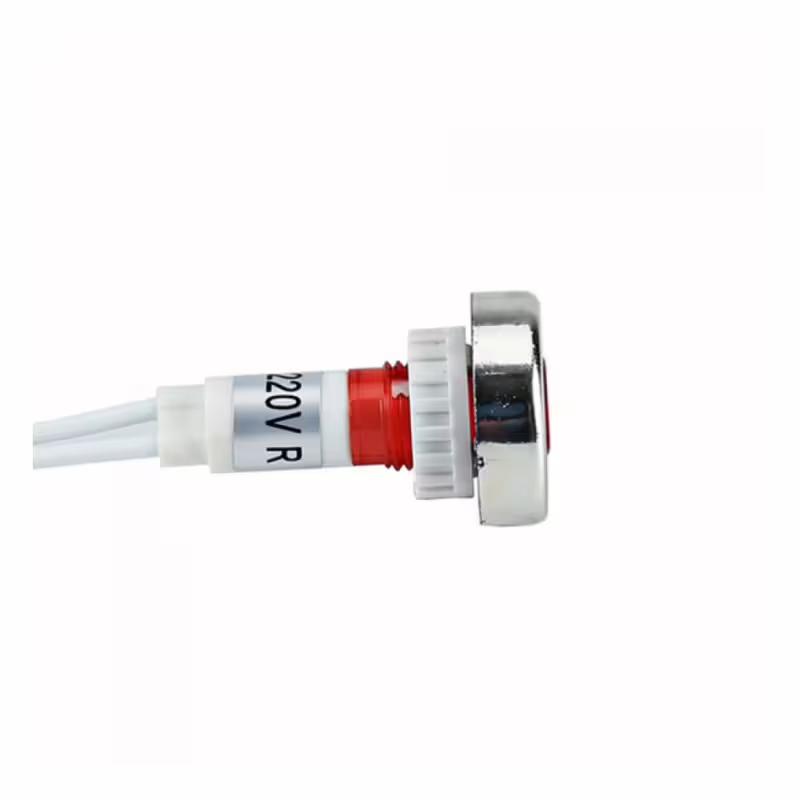 Индикаторна глим лампа AL-244, цокъл, зелена, 220VAC, Ф95mm