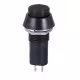 Бутон PBS-11B, незадържащ, черен, НО, 220VAC, 2A, Ф12mm, SPST