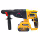 Перфоратор Kraft Royal, къртач, 2 глави, акумулаторен, ударен, жълт, 36VDC, 8Ah, к-т